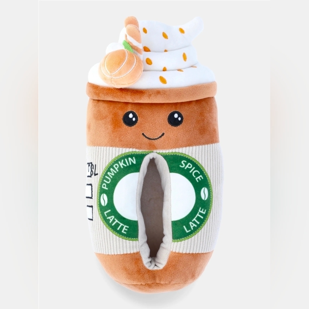 Pumpkin Spice Latte Plush Slipper
